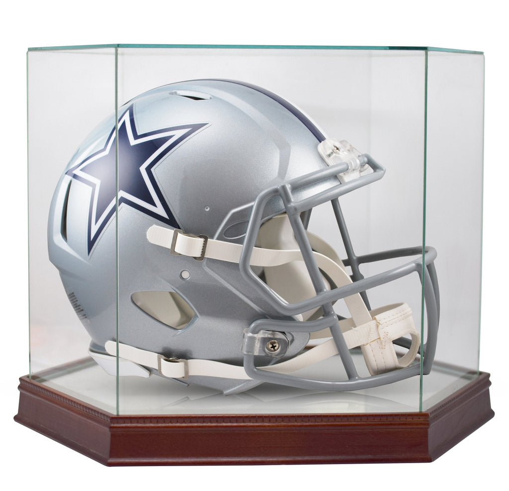 football glass helmet Glass Helmet Display Case For Speed, Revolution, Goalie Helmets – Super Sports Center