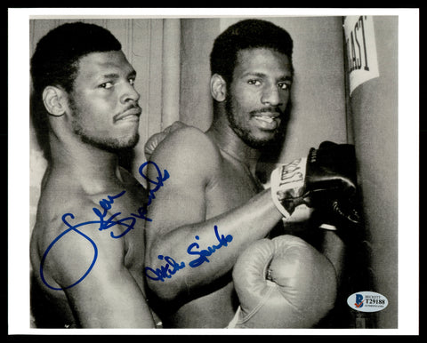 Leon & Michael Spinks Authentic Autographed Signed 8x10 Photo Beckett T29188