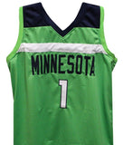 Anthony Edwards Autographed Custom Green Pro-Style Basketball Jersey