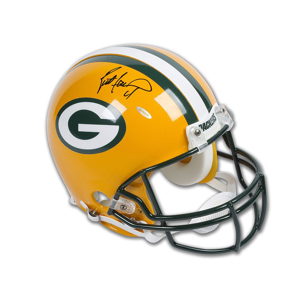 Green Bay Packers Pocket Pros Shadowbox – Mini Riddell Helmets Featuring Rodgers, Cobb & Favre