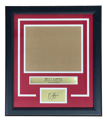Bryce Harper 8x10 MLB Debut Horizontal Photo Laser Engraved Signature Frame Kit