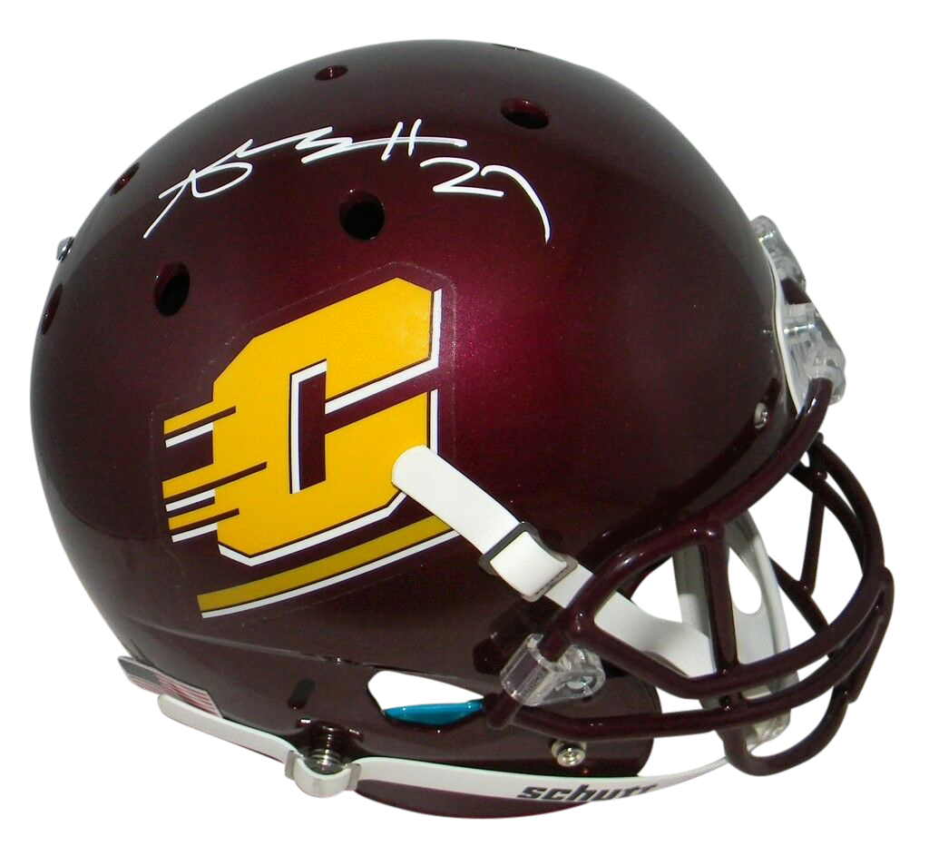 ANTONIO BROWN SIGNED AUTOGRAPHED CENTRAL MICHIGAN CHIPPEWAS FULL SIZE – Super Sports Center