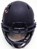 Justin Fields Autographed Bears Eclipse Black Mini Helmet Beckett QR BK69299