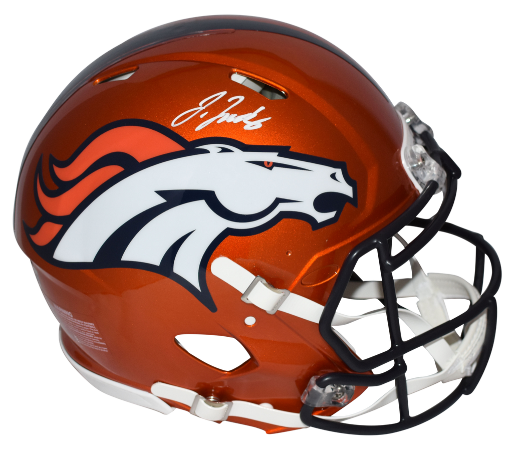 dreamslayer football helmet JERRY JEUDY SIGNED DENVER BRONCOS FLASH FULL SIZE AUTHENTIC HELMET BEC – Super Sports Center