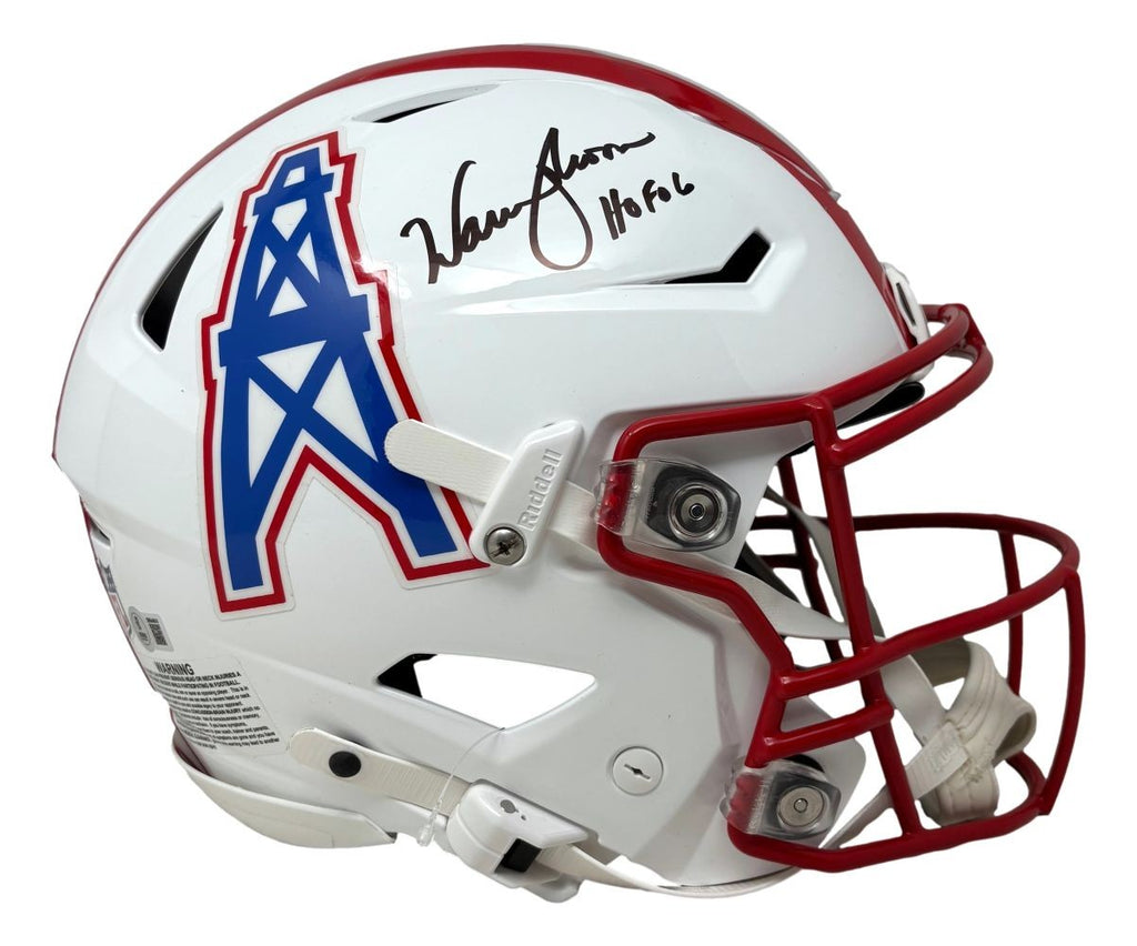 houston oilers helmet speedflex Riddell Authentic this collectible Speed Replica football helmet is made specifically for fans Warren Moon Signed Houston Oilers