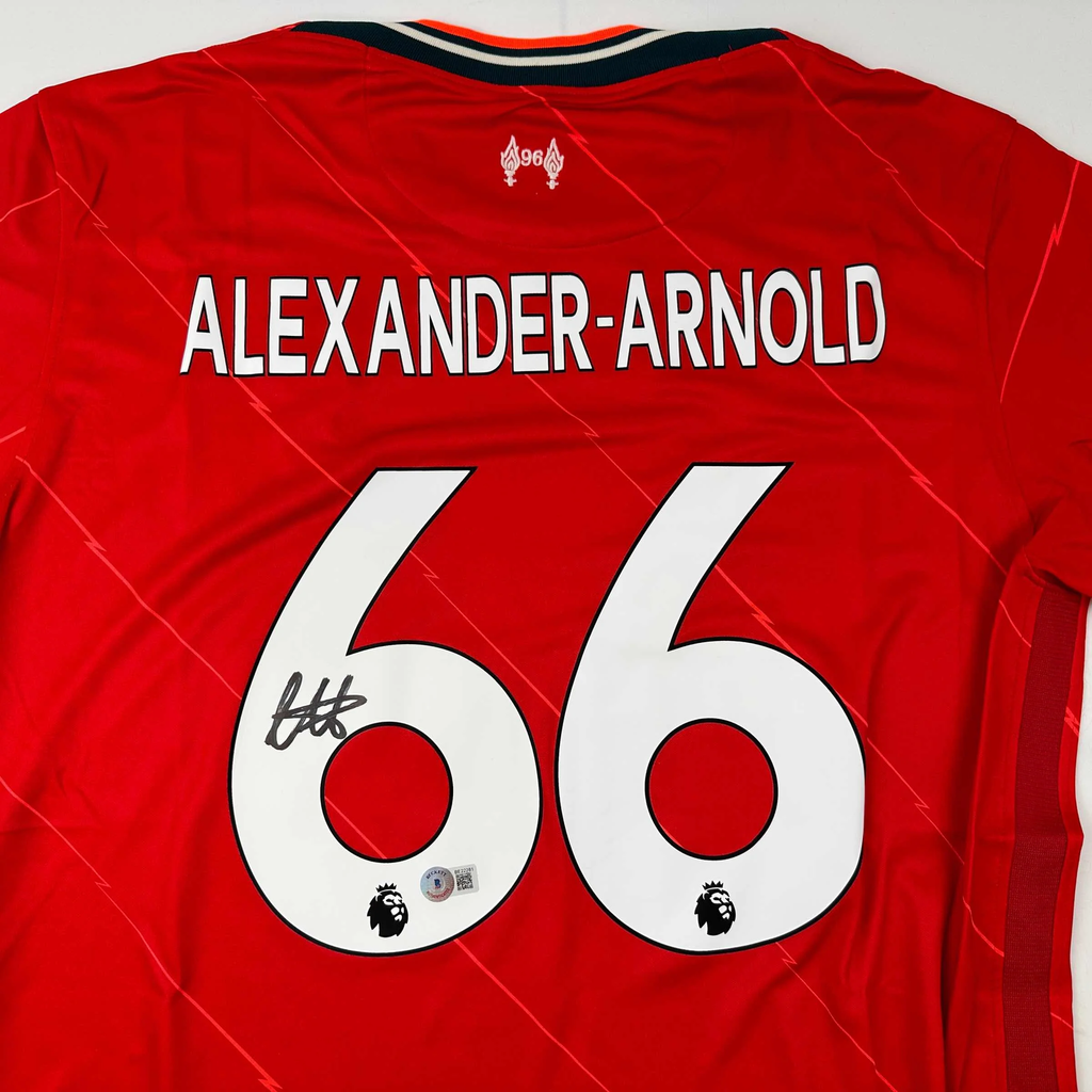 Autographed/Signed Trent Alexander Arnold Liverpool 2021-22 Red