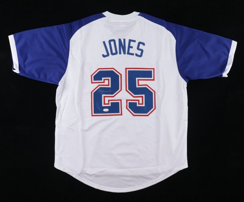 Andruw Jones Signed Atlanta Braves Throwback Early 1970's Style Jersey –  Super Sports Center