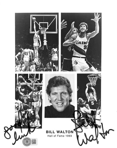 Celtics Bill Walton "Good Luck" Authentic Signed 8x10 Photo BAS #BL44799