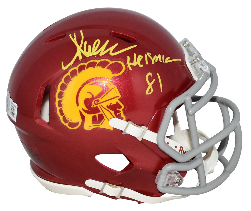 MARCUS ALLEN SIGNED USC TROJANS SPEED MINI HELMET BECKETT W/ HEISMAN 8 – Super Sports Center