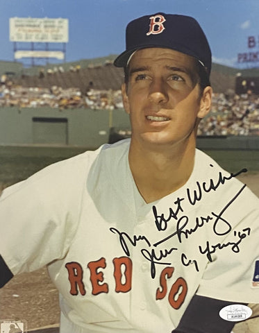 Jim Lonborg Signed 8x10 Boston Red Sox Photo Cy Young 67 Inscribed JSA AL44269