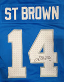 AMON RA ST BROWN SIGNED DETROIT LIONS NIKE AUTHENTIC JERSEY BECKETT COA