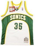 SUPERSONICS KEVIN DURANT AUTOGRAPHED WHITE M&N 2007-08 JERSEY L BECKETT 212188