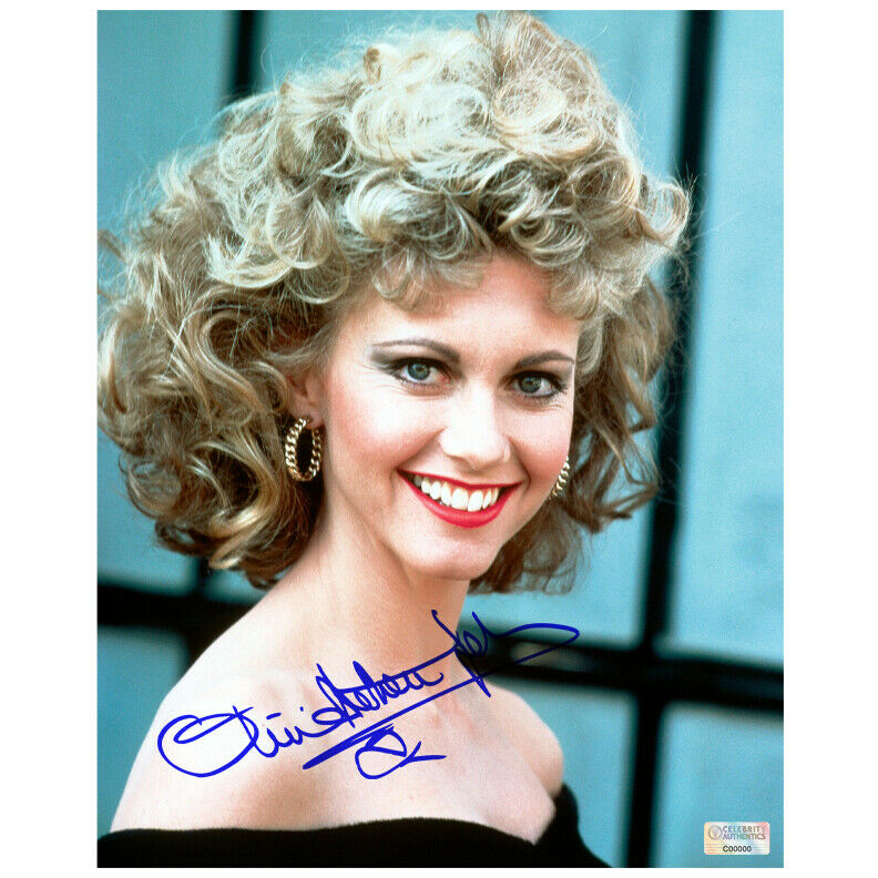 Olivia Newton-John Autographed Grease Sandy 8x10 Photo – Super