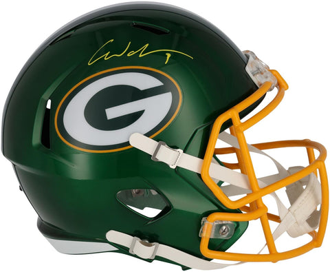 Autographed Christian Watson Packers Helmet