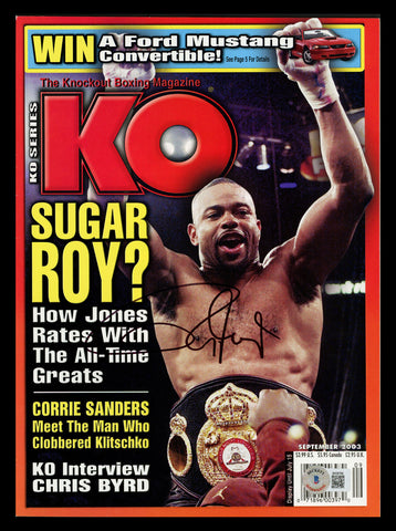Roy Jones Jr. Autographed Signed KO Magazine Beckett BAS QR #BK08769