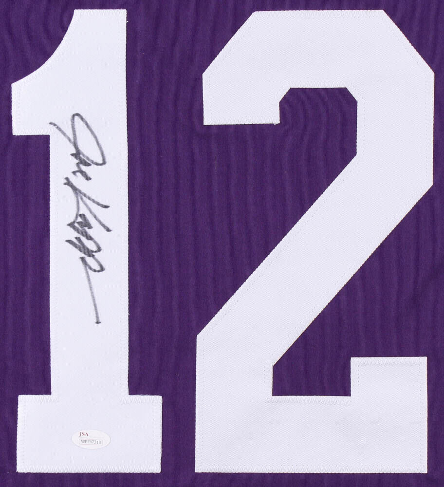 Joe Kapp Signed Vikings Jersey (JSA) NFL Champ 1969 / 7 TD Passes