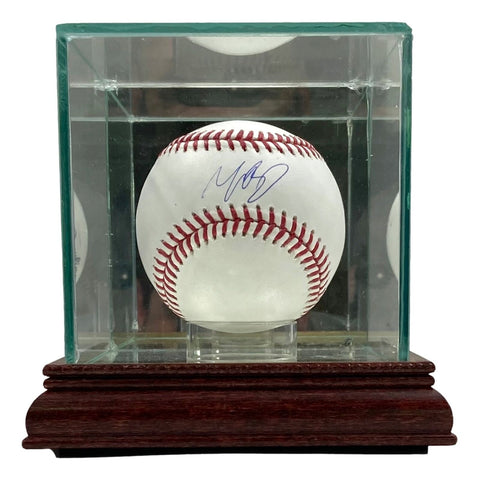 Mookie Betts Dodgers Signed Rawlings Official MLB Baseball w/ Glass Case JSA