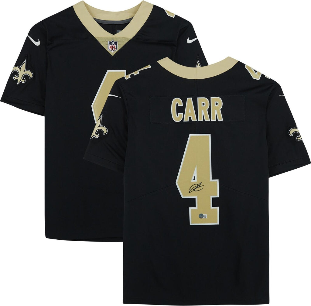 Derek Carr New Orleans Saints Autographed Nike White Limited Jersey