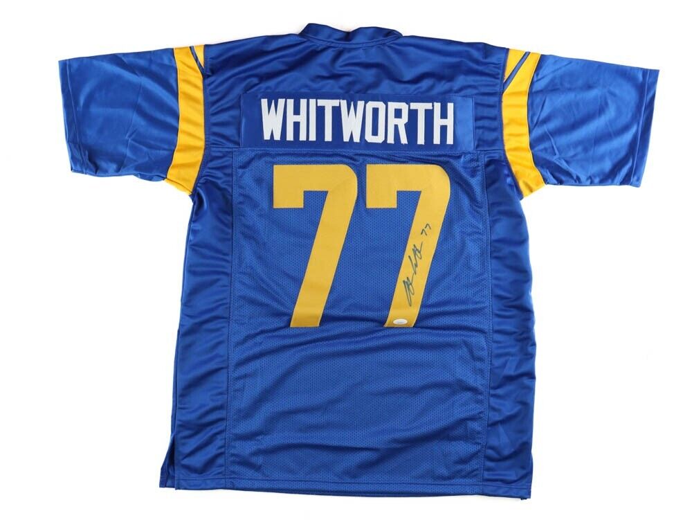 Friendly Confines Andrew Whitworth Signed Los Angeles Rams Jersey (JSA) Super Bowl LVI Champion OT