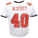 Mike Alstott Autographed Pro Style White Jersey SB Champs Beckett 40308