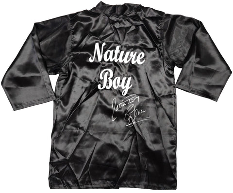 RIC FLAIR AUTOGRAPHED BLACK WRESTLING ROBE "NATURE BOY" PSA/DNA STOCK #227976