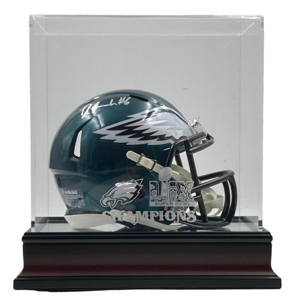 devonta smith helmet to helmet Devonta Smith Signed Eagles Mini Speed Helmet Fanatics w/ Super Bowl 5 – Super Sports Center
