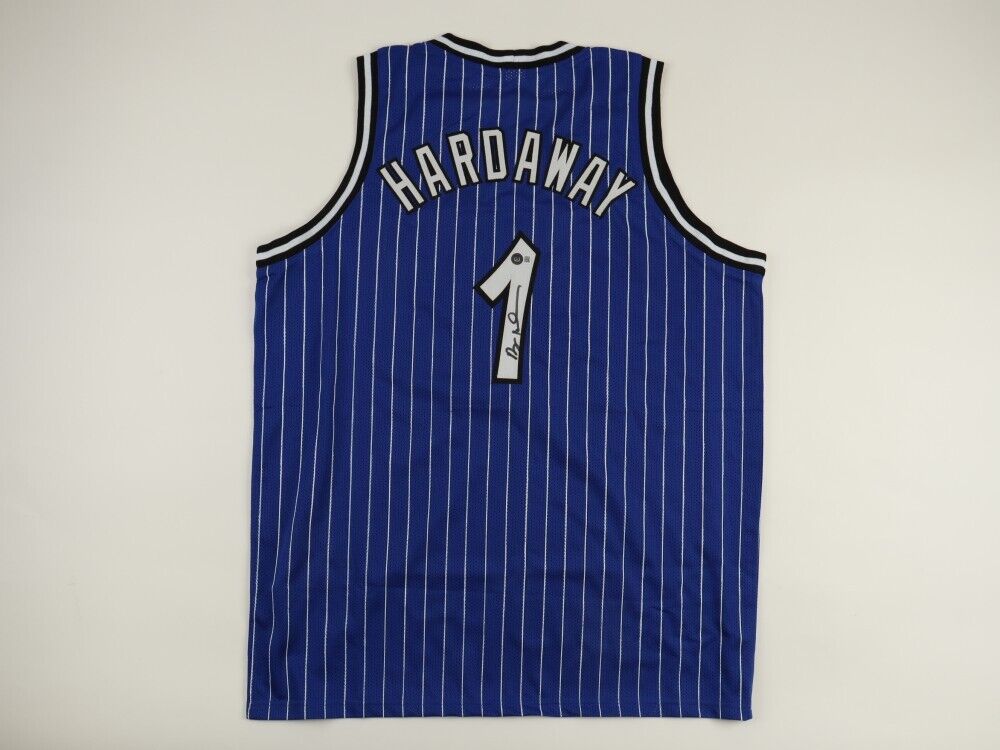 Anfernee Penny Hardaway Autographed Orlando Custom Blue Basketball Jersey  - BAS