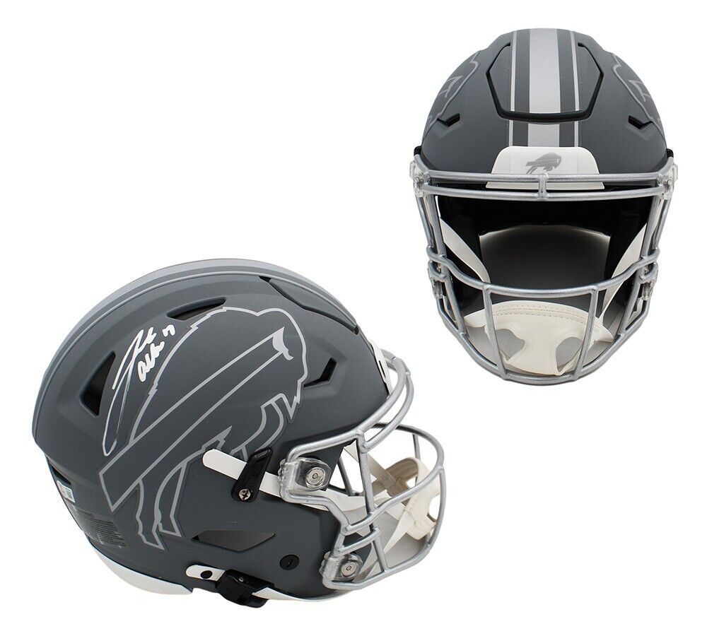 Josh Allen Signed Buffalo Bill Speed Flex Authentic Slate NFL Helmet – Super Sports Center
