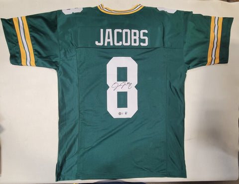 JOSH JACOBS SIGNED AUTOGRAPHED CUSTOM XL PRO STYLE JERSEY WITH BECKETT QR HOLO