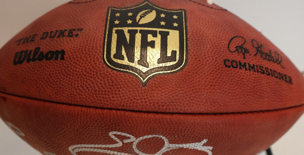 Jim Brown, Barry Sanders & Emmitt Smith HOF RB's Autographed