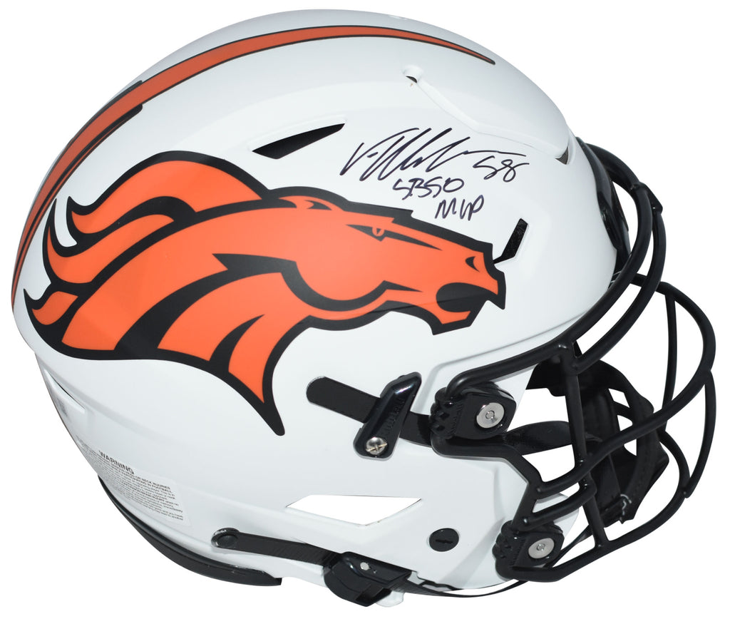 VON MILLER SIGNED DENVER BRONCOS LUNAR AUTHENTIC SPEEDFLEX HELMET W/ S – Super Sports Center VON MILLER SIGNED DENVER BRONCOS LUNAR AUTHENTIC SPEEDFLEX HELMET W/ S – Super Sports Center