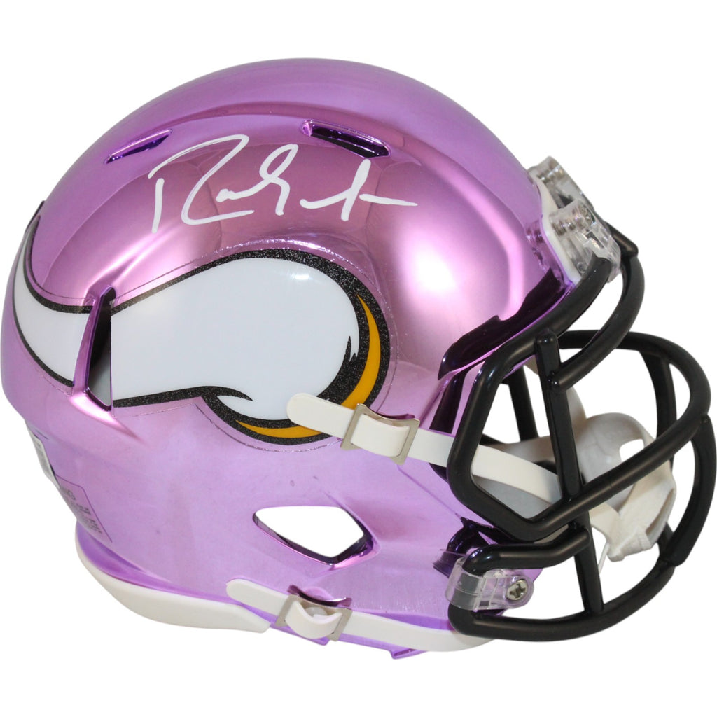 chrome football helmets mini nfl vikings Randy Moss Autographed/Signed Minnesota Vikings Mini Helmet Chrome Bec – Super Sports Center