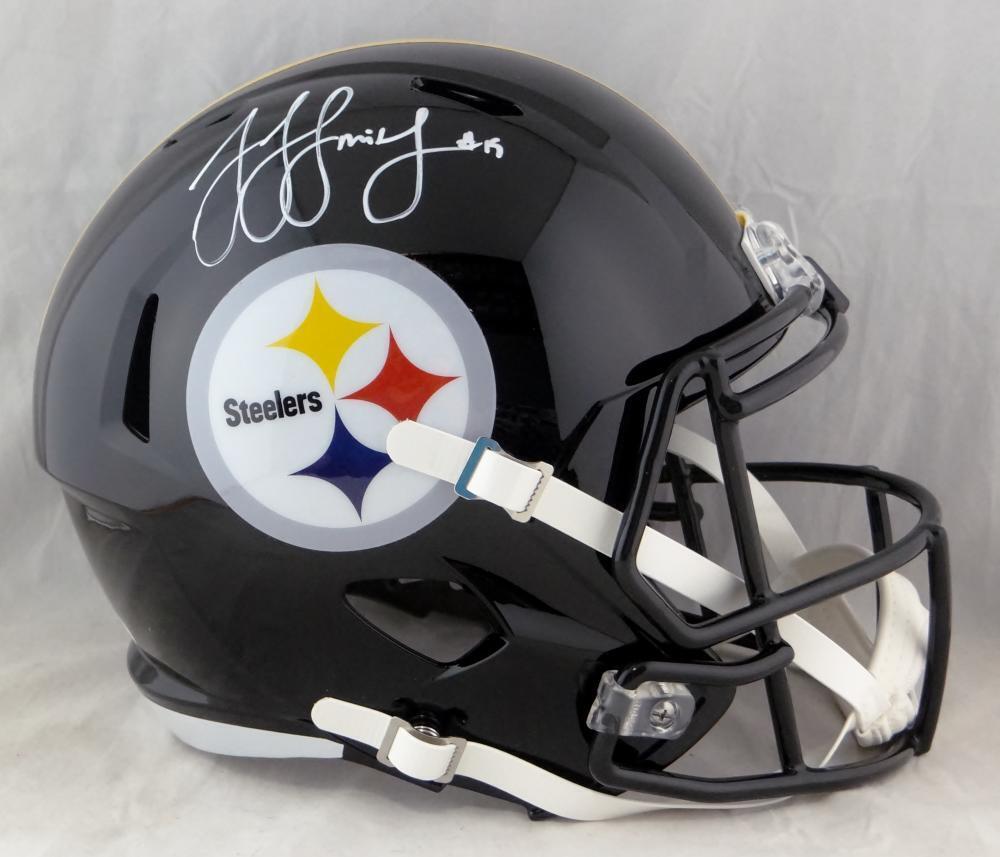 JuJu Smith-Schuster Autographed Steelers F/S Speed Helmet- JSA W