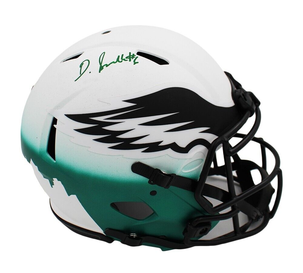 devonta smith signed helmet Devonta Smith Signed Philadelphia Eagles Custom Speed Authentic Lunar – Super Sports Center