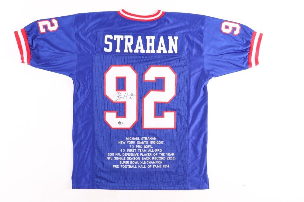 michael strahan authentic jersey