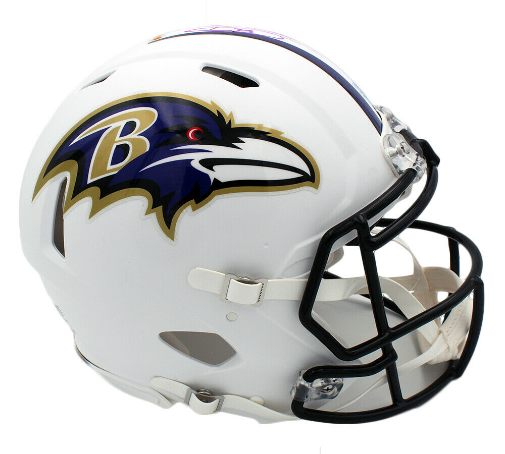 carleton ravens football helmets Earl Thomas Signed Baltimore Ravens Speed Authentic White Matte NFL He – Super Sports Center