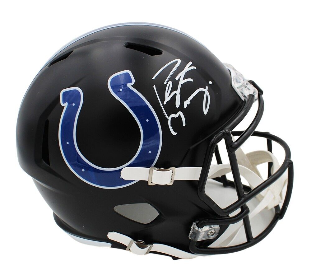 alternate nfl football helmets Peyton Manning Signed Indianapolis Colts Speed Full Size Alternate NFL – Super Sports Center
