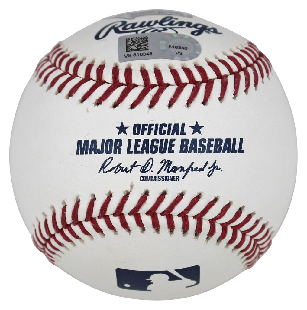 Rangers Jack Leiter Authentic Signed Oml Baseball Autographed MLB & Fa