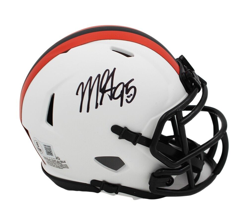 Myles Garrett Signed Cleveland Browns Speed Lunar NFL Mini Helmet – Super Sports Center Myles Garrett Signed Cleveland Browns Speed Lunar NFL Mini Helmet – Super Sports Center