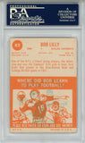 Bob Lilly Autographed 1963 Topps #82 Trading Card PSA Slab 43656