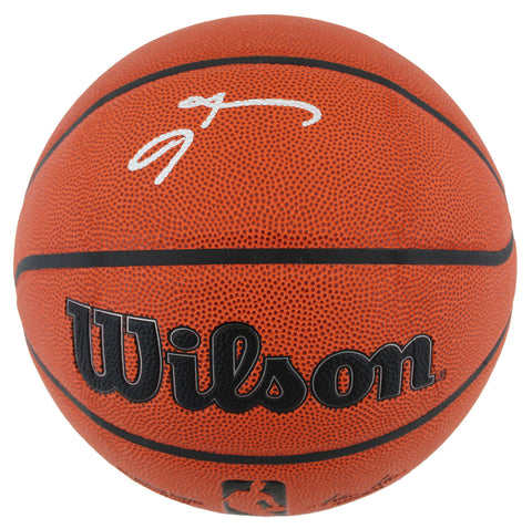 76ers Allen Iverson Authentic Signed Wilson Basketball BAS Witnessed