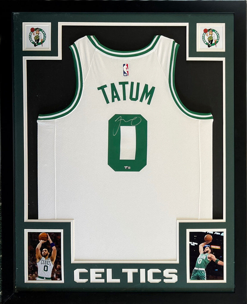 Jayson Tatum signed Celtics #0 NBA Nike Jersey Framed Autograph