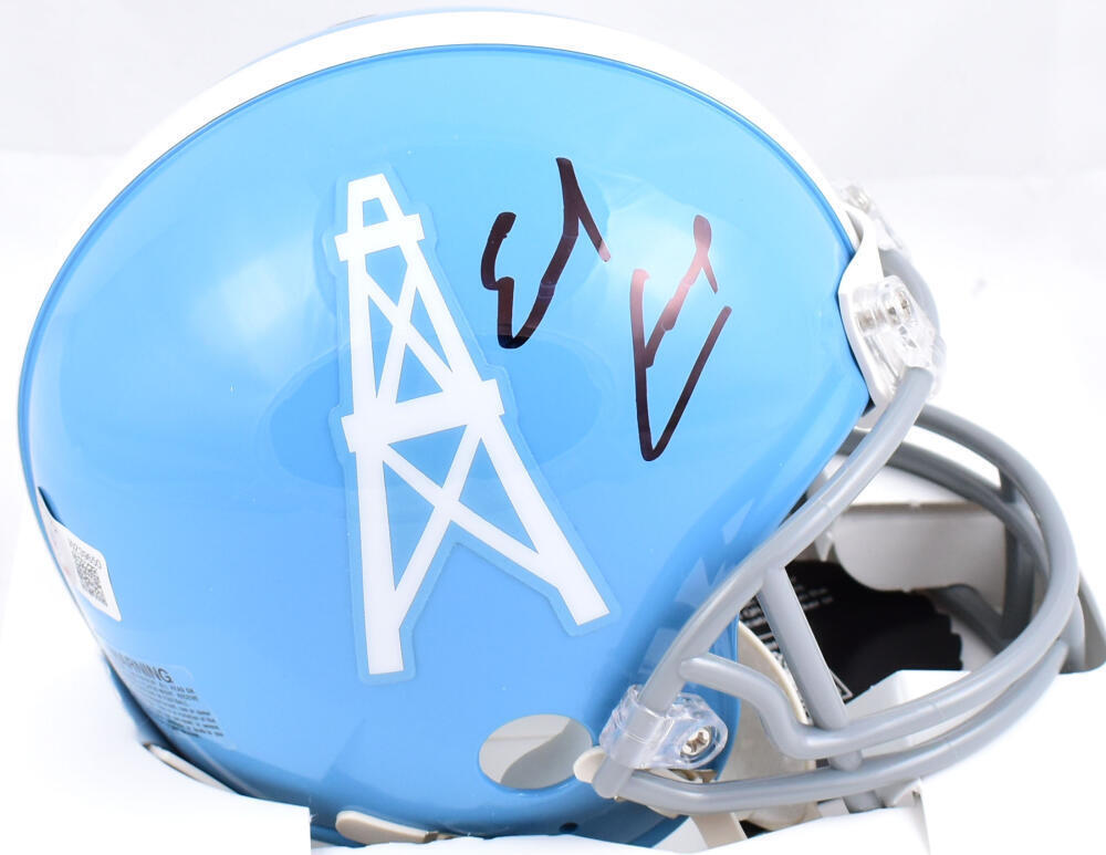 houston oilers helmet speedflex Earl Campbell Signed Houston Oilers 60-62 TB Mini Helmet