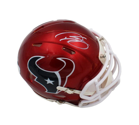Dalton Schultz Signed Houston Texans Speed Flash NFL Mini Helmet