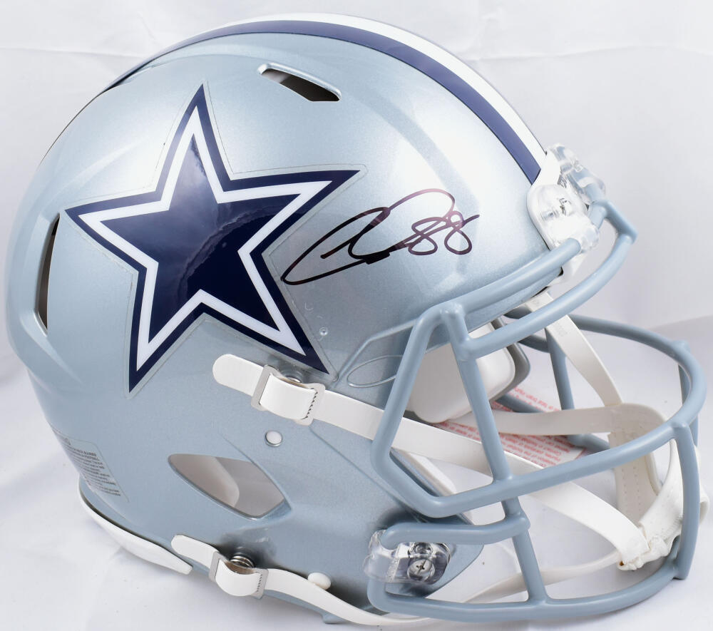 Autographed CeeDee Lamb Dallas Cowboys Riddell Speed Authentic Helmet