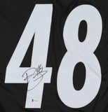 Bud Dupree Signed/Autographed Steelers Black Football Jersey Beckett 156157