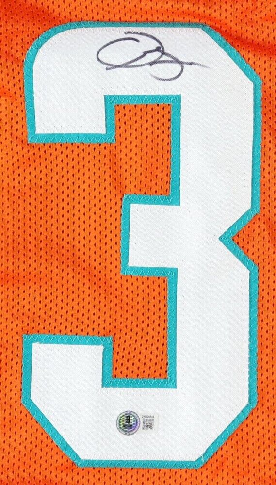 Odell Beckham Jr Signed Miami Dolphins Orange Jersey (Beckett