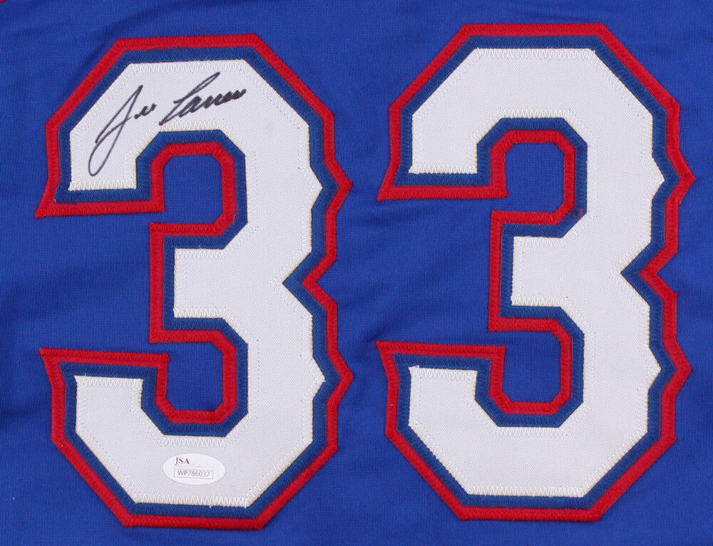 Jose Canseco Signed Rangers Blue Alternate Jersey (JSA) 2xWorld