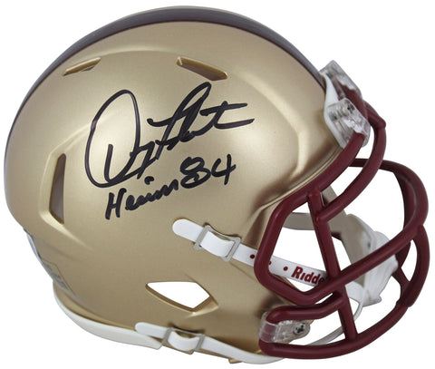 Boston College Doug Flutie "Heisman 1984" Signed Speed Mini Helmet BAS Witness