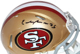 Elijah Mitchell Autographed San Francisco 49ers Mini Helmet BAS 40208